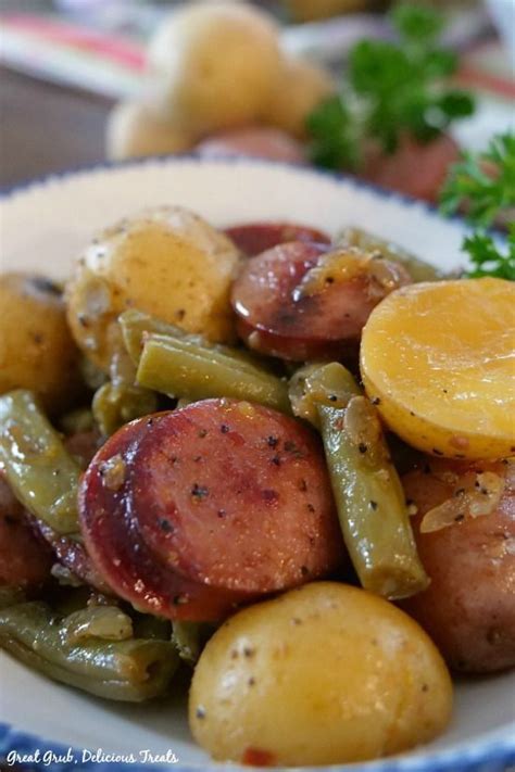 Sausage Green Bean Potato Casserole Is Seasoned Perfectly Loaded With