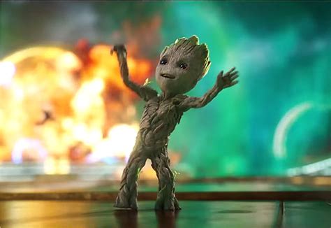 Baby Groot Gets His Groove On In Guardians Vol 2 International Trailer