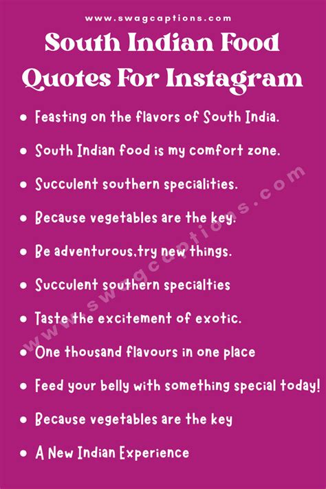 South Indian Food Quotes For Instagram Food Captions South Indian
