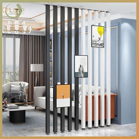 Simple Metal Screen Room Partition Hallway Grille Decorative Wall