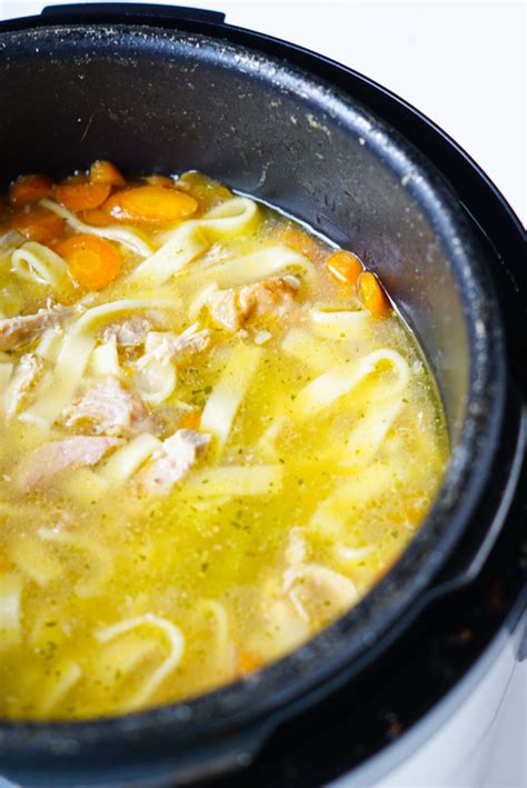 What vegetables are best for instant pot chicken noodle soup? Chicken Noodle Soup In Power Quickpot : Chicken Noodle ...