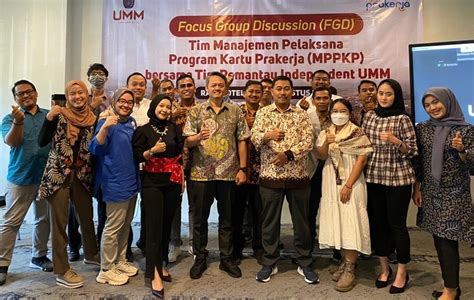 kerjasama umm pelaksana program kartu prakerja komitmen lahirkan sdm indonesia unggul berita