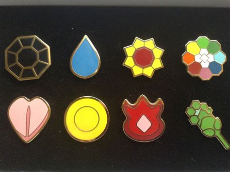 Pokemon Kanto Johto Sinnoh Badge Pin Set All Three Sets Etsy