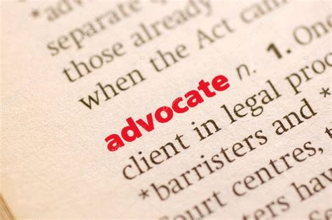 Definition Of Advocate Stock Photo By ©tomloel 38112797