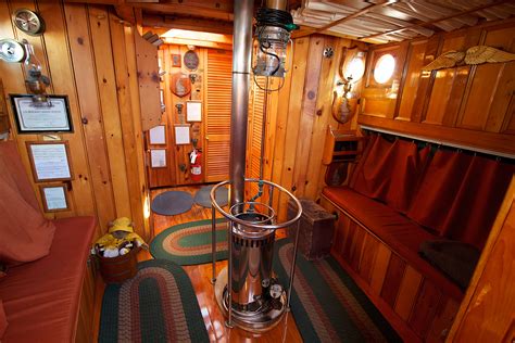 The Aft Cabin On The Schooner American Eagle Provides A Warm And Cozy
