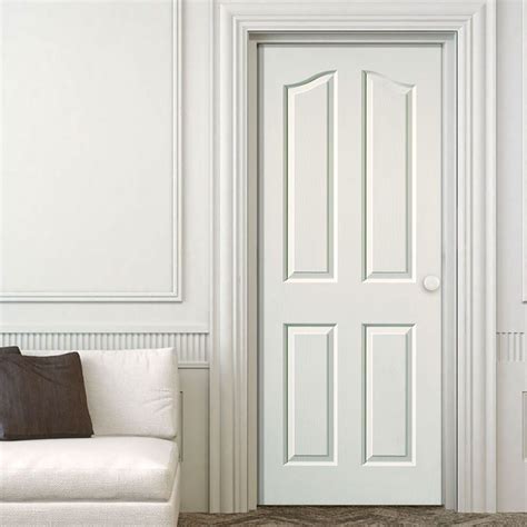 Jbk Edwardian 4 Panel Woodgrain Effect Door Is White Primed White