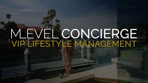 M Level Concierge Promotional Video Youtube