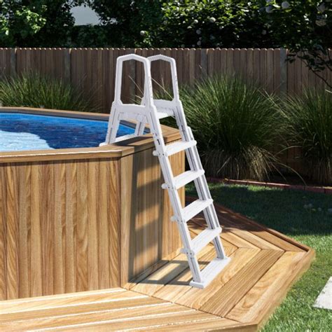 Deluxe Incline Above Ground In Pool Swimming Pool Ladder Large