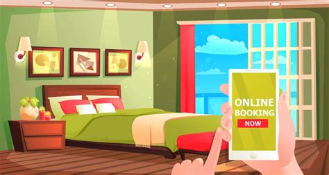 With brie larson, jacob tremblay, sean bridgers, wendy crewson. Hotel online booking banner. Interior of modern room for ...