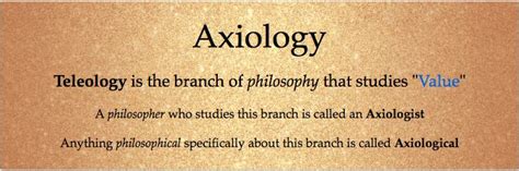 Axiology Axiology Philosophy Theology