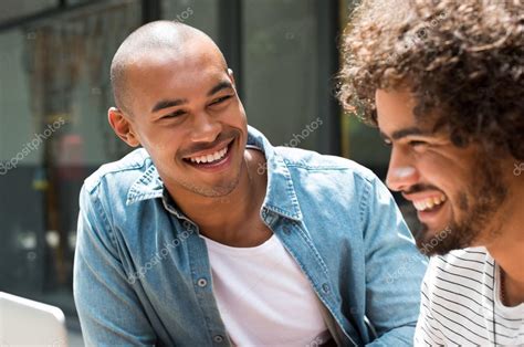 Two Friends Laughing — Stock Photo © Ridofranz 115812868