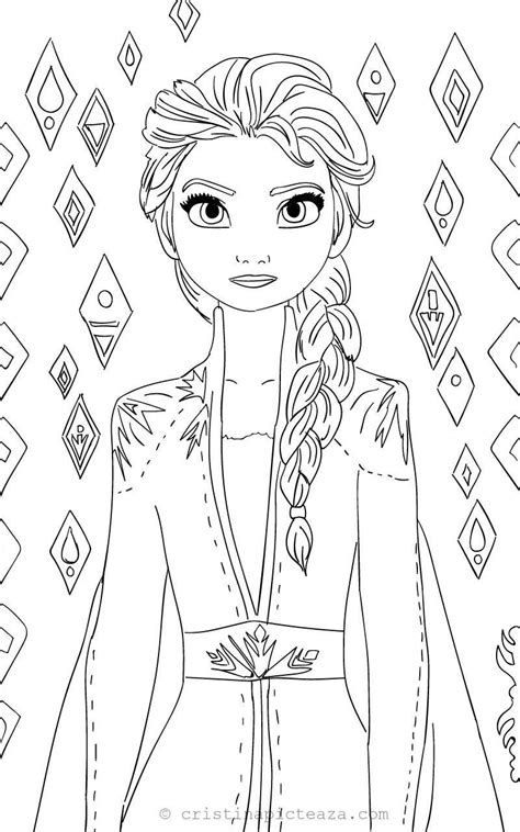 Frozen 2 Coloring Pages in 2020 | Elsa coloring pages, Disney princess