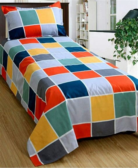 Multicolor Box Single Glace Cotton Bedsheet At Rs 132piece In Panipat
