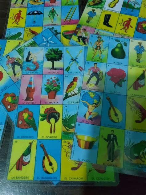 20 authentic mexican loteria bingo chalupa game board laminated handmade 5x3 5 ebay