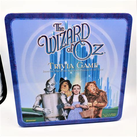 1999 Wizard Of Oz Trivia Game In Storage Tin Etsy