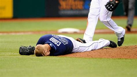 Did You See That Alex Cobb Nailed In Head By Line Drive Baseball