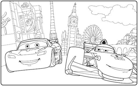 Check spelling or type a new query. Disney Cars McQueen And Francesco Bernoulli Coloring Page ...