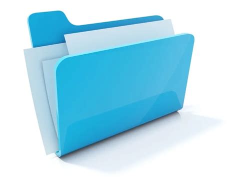 Full Blue Folder Icon — Stock Photo © Mishchenko 2091246