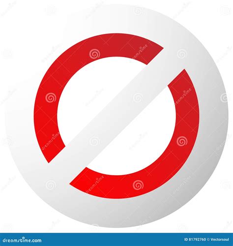 Prohibition Restriction Sign Red No Entry Do Not Enter Signs Vector