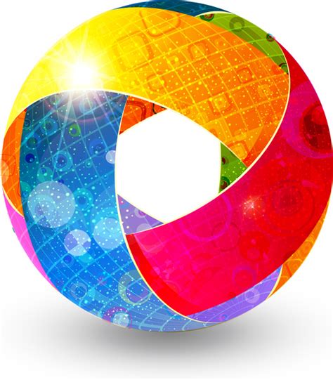 Colorful Abstract Globe Vectors Graphic Art Designs In Editable Ai