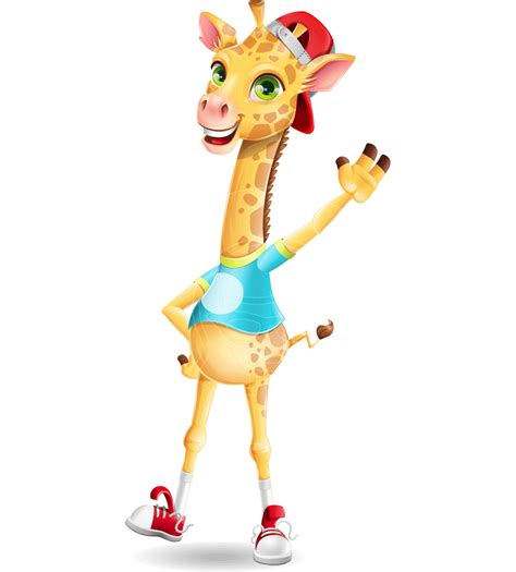 Funny Giraffe Cartoon Vector Character Graphicmama