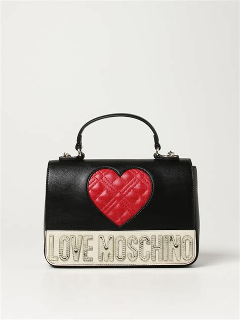 Love Moschino Bag In Synthetic Leather With Big Heart Multicolor