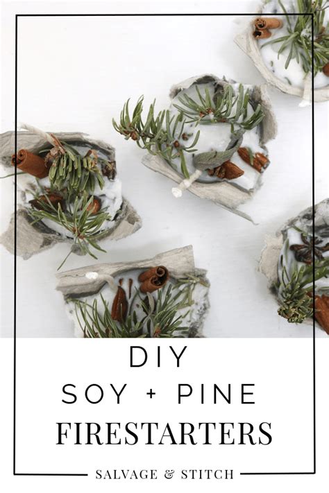 Diy Firestarters With Pine Sprigs And Soy Wax Firestarters Diy Diy