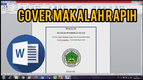 CARA MEMBUAT COVER MAKALAH RAPIH - YouTube