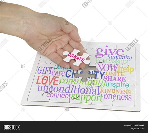 Donate Charity Puzzle Image And Photo Free Trial Bigstock