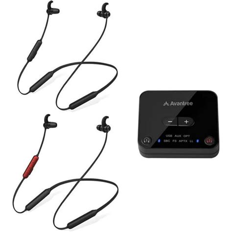 Avantree Ht41866 Wireless Earbuds For Tv Listening Set Of 2 With
