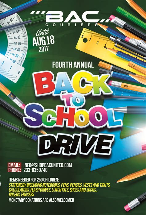 Back To School Drive Bac Couriers