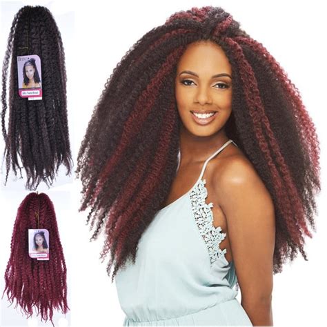 18inch Afro Marley Braid Kanekalon Hair Extension Kinky Twist Curly Crochet Braids Hair Afro