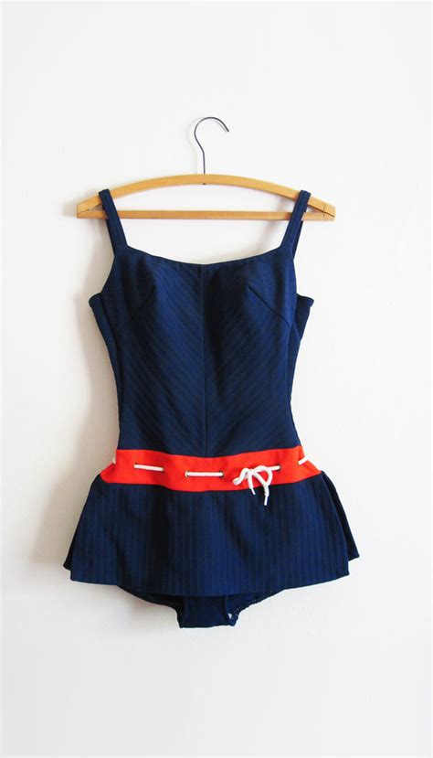 Vintage 1960s Ahoy Sailor Maillot Swimsuit Please See Our Flickr