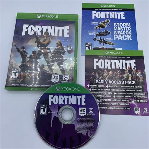 Fortnite Microsoft Xbox One Disc Physical Game With Codes