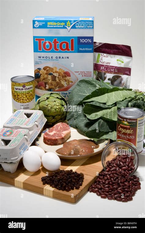 Iron Rich Foods Stock Photo Alamy