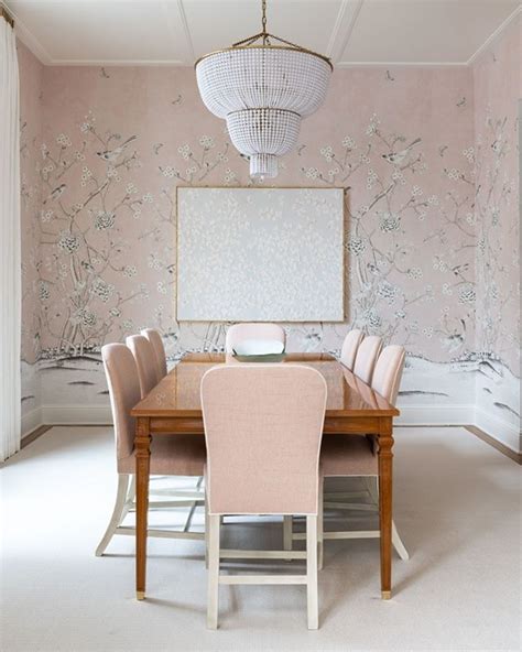 Target / furniture / kitchen & dining furniture / pink : blush pink dining room design by blue print interiors ...