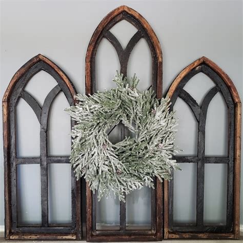 Black Window Frame Cathedral Style Arch Etsy