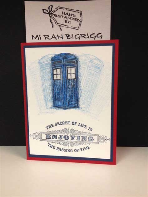 Stampin Up Dr Who Birthday Card Dr Who Birthday Card Vintage Cards