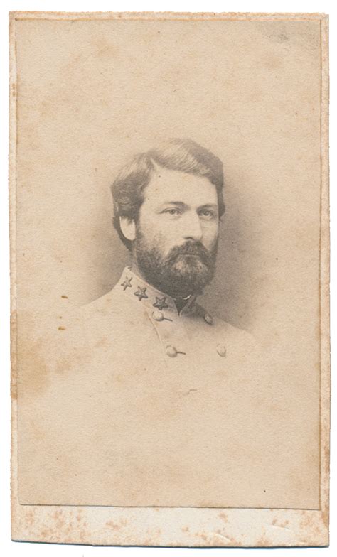 Cdv Of Cs General Gw Custis Lee — Horse Soldier