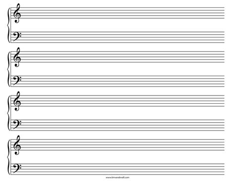 Free music manuscript staff paper. Grand Staff Paper Templates for Musicians and Songwriters | PDF