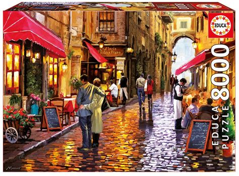 Harbour evening by dominic davison high quality 5000 piece jigsaw puzzle from educa the puzzles are made in europe offering a lost piece service. Puzzle Café Street Educa-16788 8000 pieces Jigsaw Puzzles ...