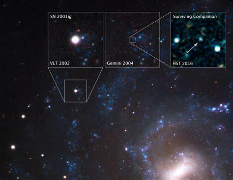Hubble Snags First View Of Supernova Explosions Sole Survivor Space