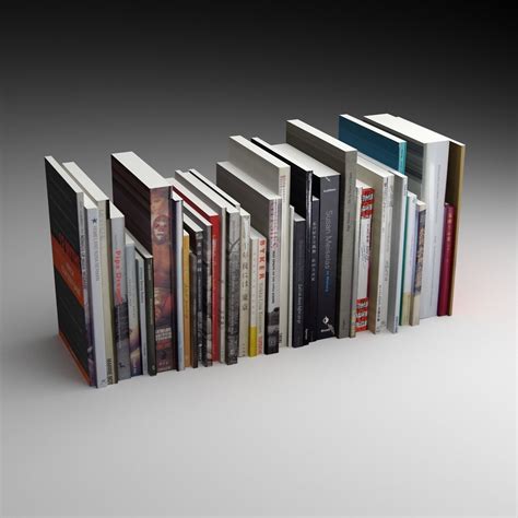 Bookcase 3d Model Game Ready Books Cgtrader