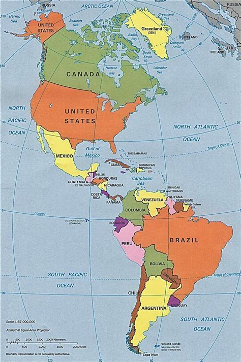 The Americas' Map