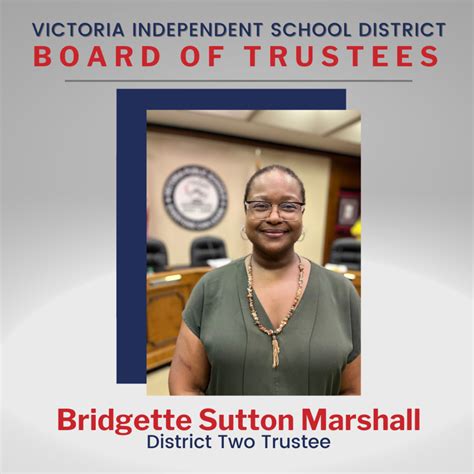 Visd Announces The Appointment Of Bridgette Sutton Marshall As District