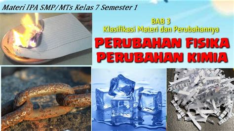 Perubahan Fisika Dan Kimia Kelas Sketsa