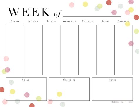 Printable Weekly Planner Busy Mommy Media Planner Planner Diario