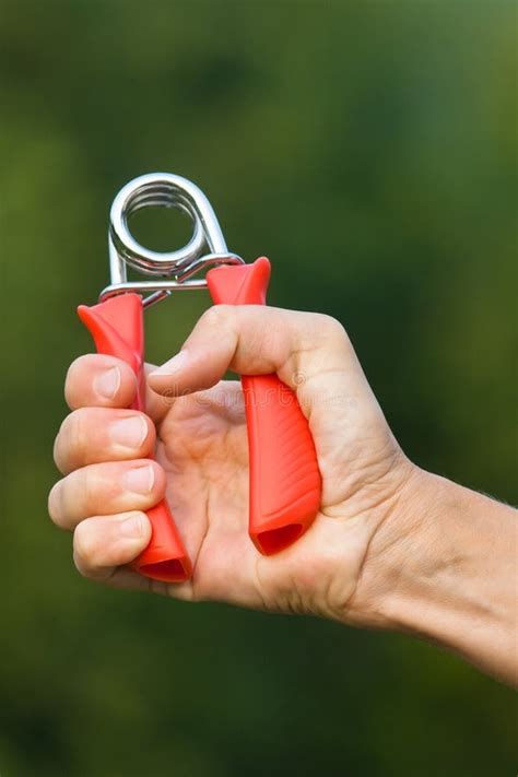 Woman Hand Squeezing Hand Grip Stock Image Image Of Muscle Holding
