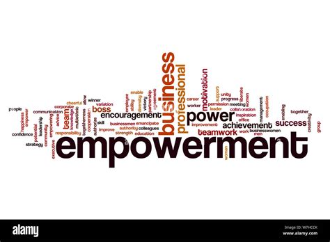 Empowerment Word Cloud Concept Stock Photo Alamy