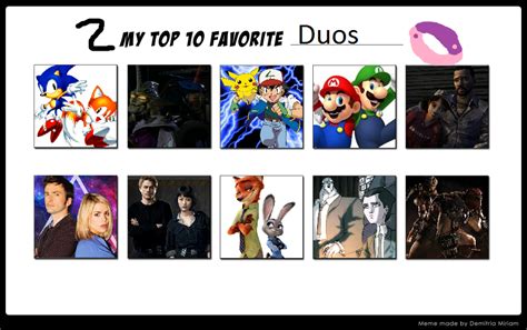My Top 10 Duos By Powershade117 On Deviantart